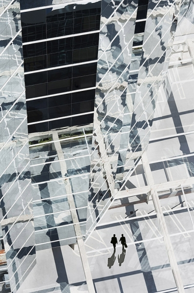 Photograph Mitchell Funk High View Of Office Building on One Eyeland